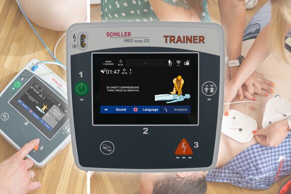 Training device with touchscreen