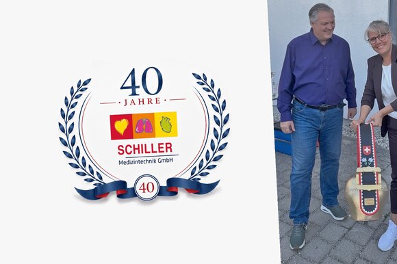 SCHILLER congratulates SCHILLER Medizintechnik on its 40th Anniversary
