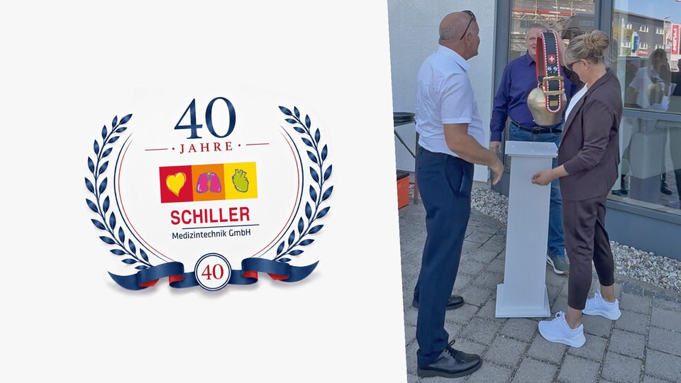 SCHILLER congratulates SCHILLER Medizintechnik on its 40th Anniversary